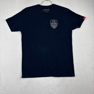 Fasthouse Red Bull Day in the Dirt 24 Motocross T-Shirt Mens Large Navy Blue